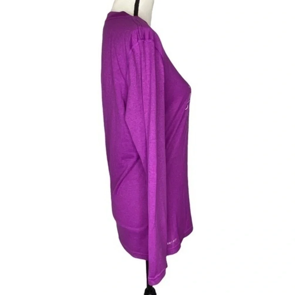 Nike Dry Fit Purple Top I Work Out Just Kidding I Chase Toddlers Long Sleeve Top